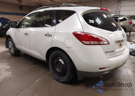 2012 Nissan Murano Sv из США, поврежденный, VIN JN8AZ1MW0CW227659